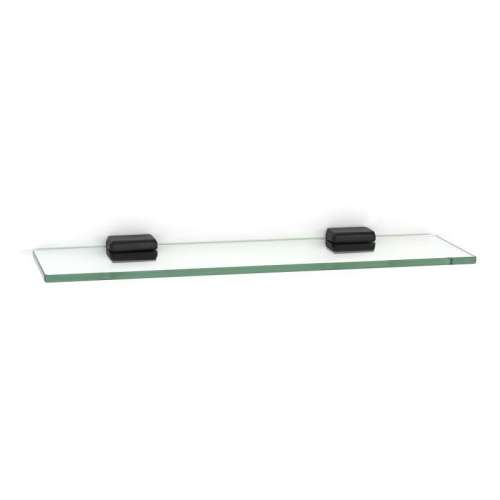 A6550-18 Cube 18-in Glass Shelf with Brackets Modern