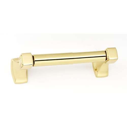 Cube A6560-PB Modern Tissue Holder in Polished Brass
