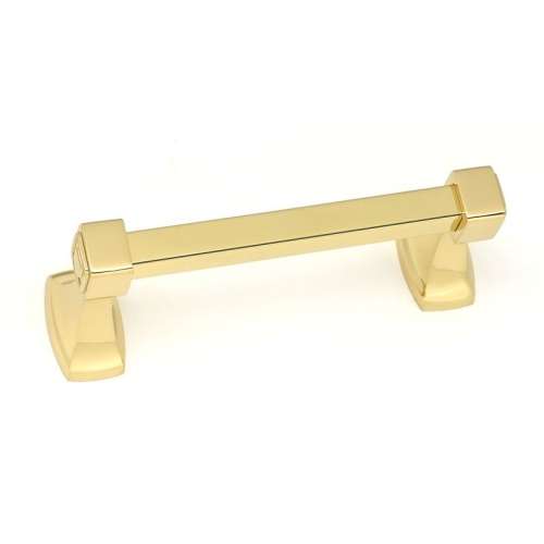 Cube A6562-PB Modern Tissue Holder in Polished Brass