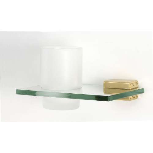 Modern Tumbler Holder 6-11/16-in in Polished Brass