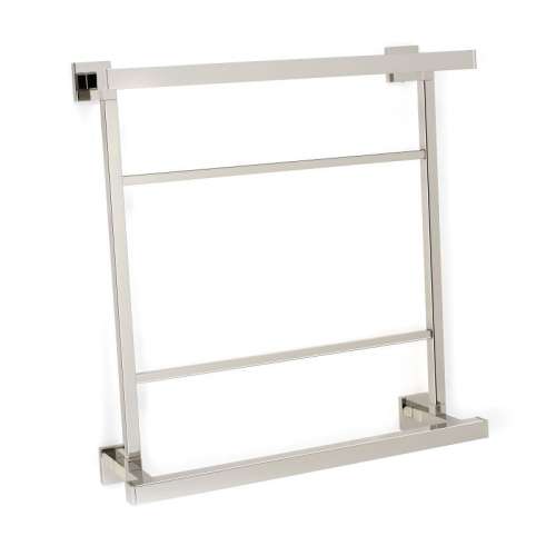 Modern Towel Rack in Polished Nickel
