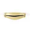 Charlie's Collection A626-3-PB Cup Pull Transitional in Polished Brass