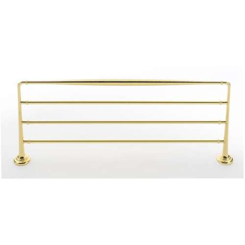 Towel Rack Transitional in Polished Brass