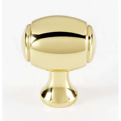 Knob Transitional 1-in in Polished Brass