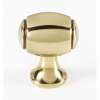 Knob Transitional 1-1/8-in in Polished Antique