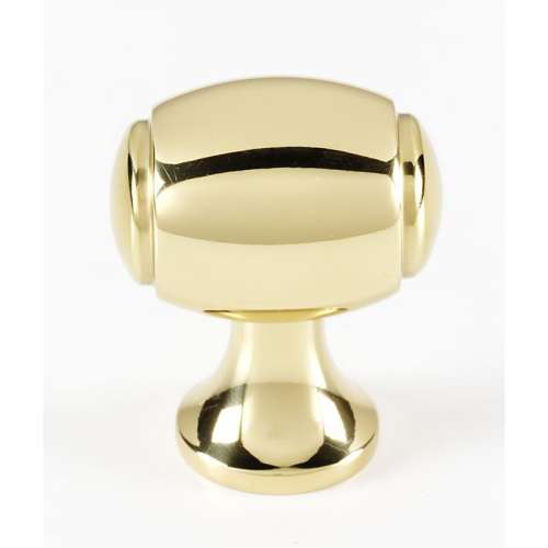 Knob Transitional 1-1/8-in in Polished Brass