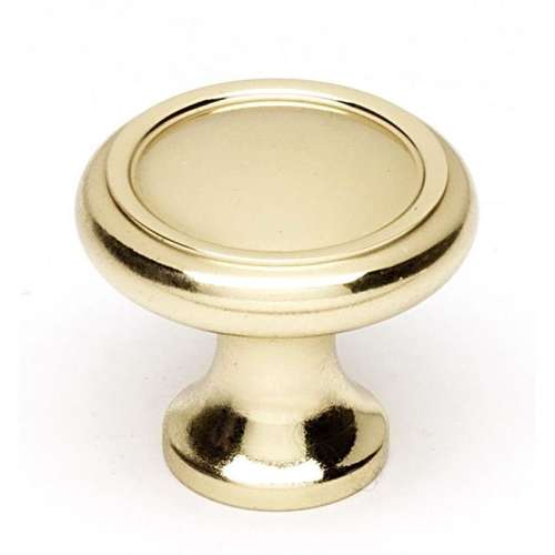 A1150-PB Knob Traditional 1-in in Polished Brass