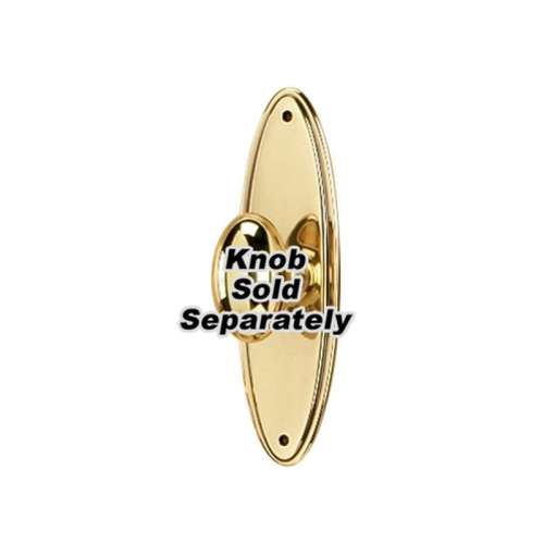 Escutcheon Traditional 3-in in Polished Brass