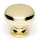 A1134-PB Knob Traditional 1-1/4-in in Polished Brass