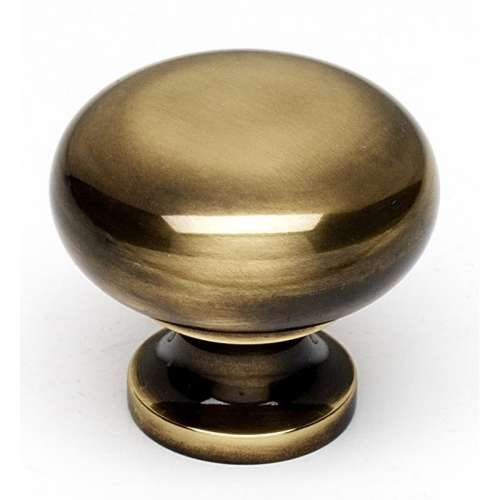A1134-PA Knob Traditional 1-1/4-in in Polished Antique