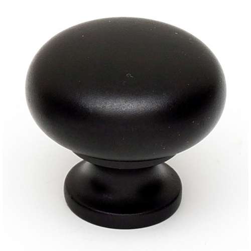 A1134-MB Knob Traditional 1-1/4-in in Matte Black