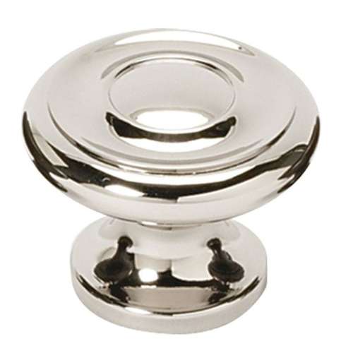 A1049-PN Knob Traditional 1-1/4-in in Polished Nickel