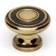 A1049-PA Knob Traditional 1-1/4-in in Polished Antique