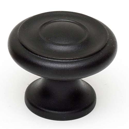 A1049-MB Knob Traditional 1-1/4-in in Matte Black