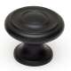 A1049-MB Knob Traditional 1-1/4-in in Matte Black