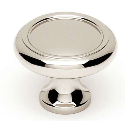 A1151-PN Knob Traditional 1-1/4-in in Polished Nickel