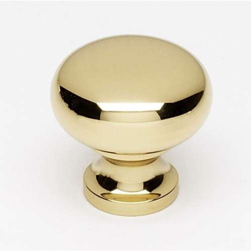 A1067-PB Knob Traditional 1-in in Polished Brass