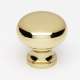 A1067-PB Knob Traditional 1-in in Polished Brass
