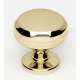 A1172-PB Knob Traditional 1-in in Polished Brass