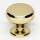 Knob Traditional 1-1/8-in in Polished Brass