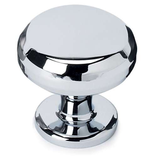 Knob Traditional 1-1/8-in in Polished Chrome