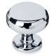 Knob Traditional 1-1/8-in in Polished Chrome