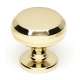 A1174-PB Knob Traditional 1-1/4-in in Polished Brass
