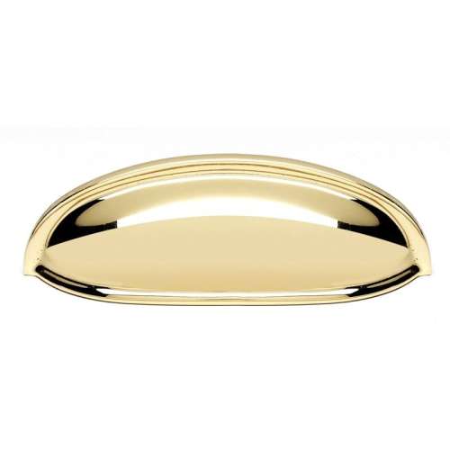 A1263-PB Cup Pull Modern in Polished Brass
