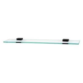 A8455-18 Contemporary II 18-in Glass Shelf with Brackets Modern