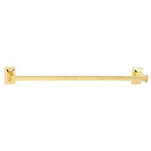 Geometric A7920-24-PB Towel Bar Transitional in Polished Brass