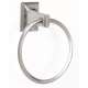 Towel Ring Transitional 6-in in Satin Nickel
