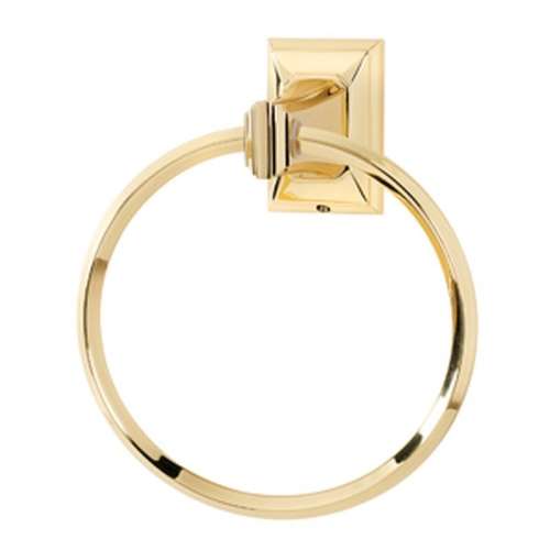 Towel Ring Transitional 6-in in Polished Brass