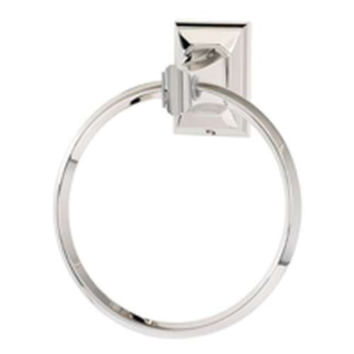 Towel Ring Transitional 6-in in Polished Nickel