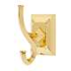 Robe Hook Transitional in Polished Brass
