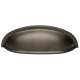 A1263-CHBRZ Cup Pull Modern in Chocolate Bronze