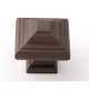 Geometric A1525-CHBRZ Knob Transitional 1-1/4-in in Chocolate Bronze