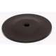 Knob Backplate Traditional 1-1/4-in in Chocolate Bronze