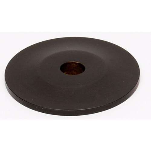 Knob Backplate Traditional 1-in in Chocolate Bronze