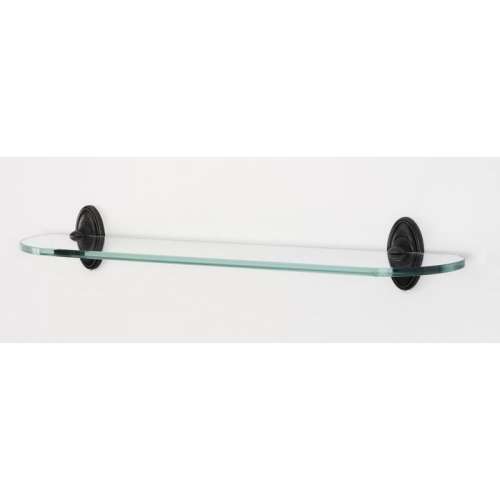 Classic Traditional A8050-24-BARC 24-in Glass Shelf with Brackets Traditional in Barcelona