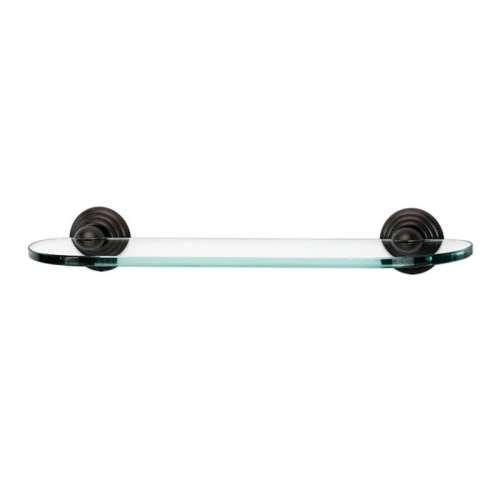 Embassy A9050-18-BARC 18-in Glass Shelf with Brackets Traditional in Barcelona