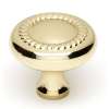 Rope A812-14-PB Knob Traditional 1-1/4-in in Polished Brass