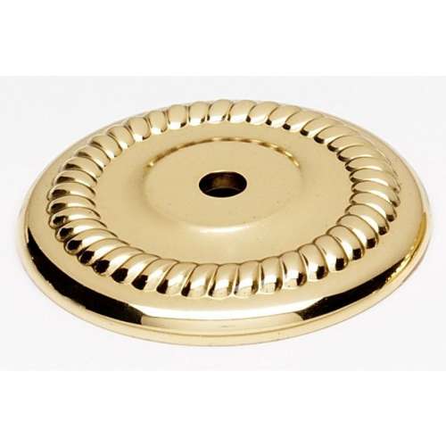 Backplate Traditional 1-1/2-in in Polished Brass