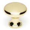 A814-1-PB Knob Traditional 1-in in Polished Brass