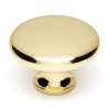 A814-38-PB Knob Traditional 1-1/2-in in Polished Brass