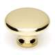 A814-38-PB Knob Traditional 1-1/2-in in Polished Brass