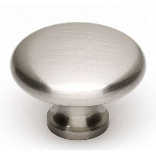 A814-38-SN Knob Traditional 1-1/2-in in Satin Nickel