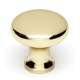A814-34-PB Knob Traditional 3/4-in in Polished Brass