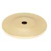 Knob Backplate Traditional 1-1/2-in in Polished Brass