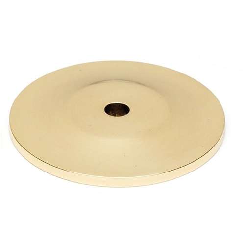 Knob Backplate Traditional 1-1/2-in in Polished Brass