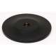 Knob Backplate Traditional 1-3/4-in in Matte Black
